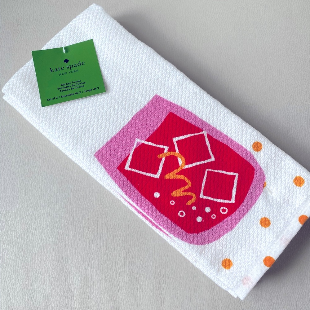 Kate Spade towels - polka dot cocktail